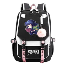Cartoon Fashion Usb Youth Student Backpack Men's And Women's Leisure Ribbon Flip Backpack
