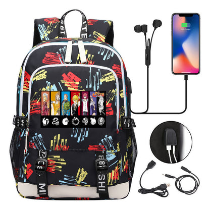 Junior Student Backpack Usb Leisure Backpack For Boys And Girls