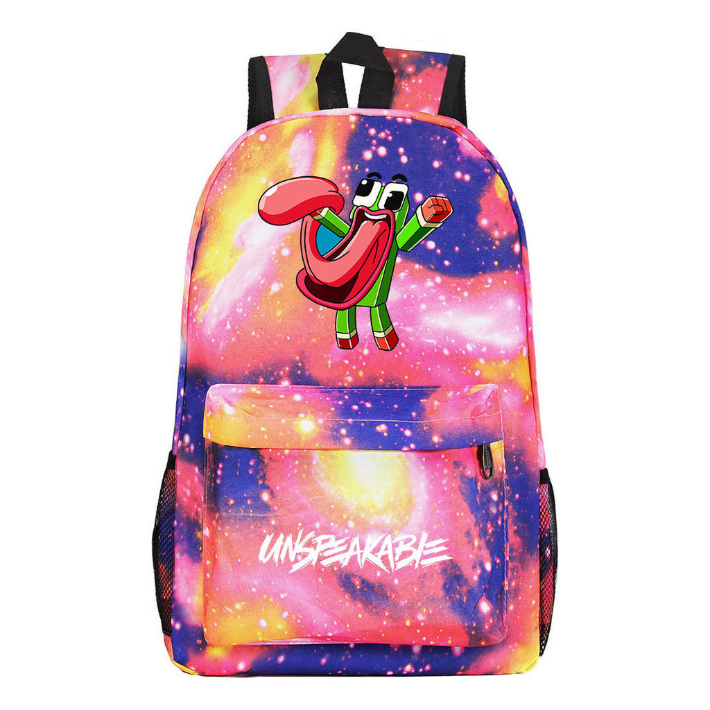 Starry Sky Youth Student Backpack For Men And Women's Leisure Travel Backpack