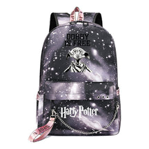 School Of Witchcraft And Wizardry Badge Usb Youth Student Backpack For Men And Women's Leisure Travel Backpack