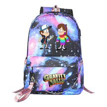 Cartoon Strange Town Youth Student School Bag Men's And Women's Leisure Travel Backpack