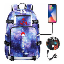 Naruto Usb Youth Student Backpack For Men And Women Leisure Travel Backpack