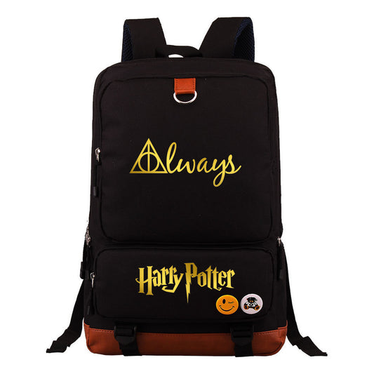 Golden Magic School Youth Student School Bag Large Capacity Travel Bag Men's And Women's Backpack