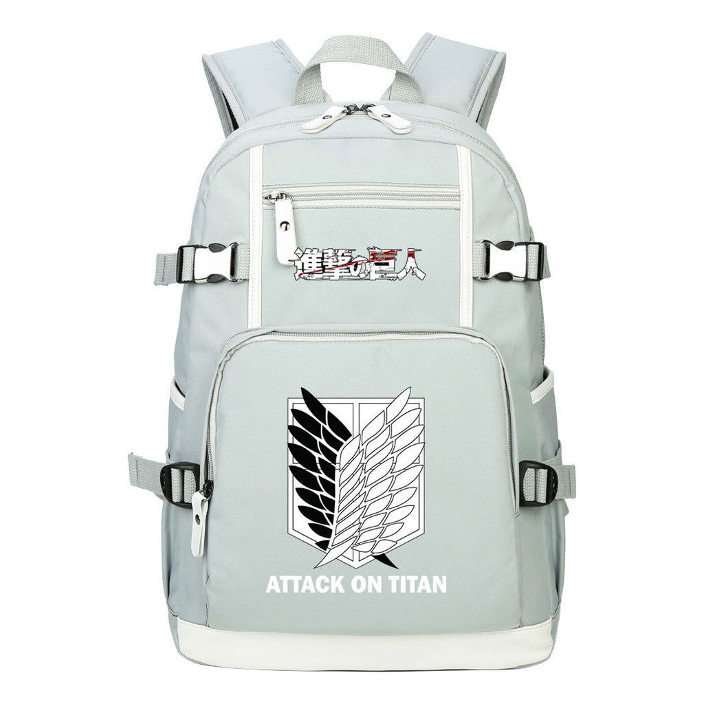 Giant Wings Of Cartoon And Anime Attack Student Backpacks, Men's And Women's Backpacks, Leisure Travel Backpacks