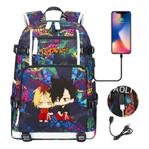 Volleyball Youth Usb Large Capacity Youth Student School Bag Men's And Women's Leisure Travel Backpack