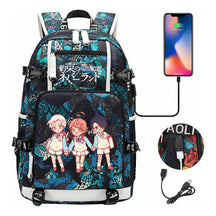 Promised Dream Island Usb Large Capacity Student Backpack Leisure Travel Backpack
