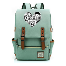 School Of Witchcraft And Wizardry Printed Youth Student School Bag Casual Belt Buckle Classic Backpack