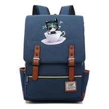 Black Deacon Youth Student School Bag Men's And Women's Leisure Belt Buckle Backpack