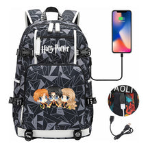 School Of Witchcraft And Wizardry Usb Earphones, Youth Student Backpacks, Leisure Travel Backpacks