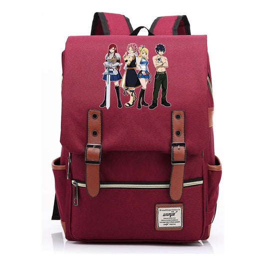 Printed Schoolbags Young Students And Classic Backpacks With Belt Buckles Men And Women.