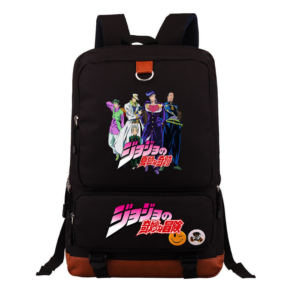 The Wonderful Adventure Of The Comic Jojo Youth Student Backpack, Men's And Women's Backpack, Travel Bag