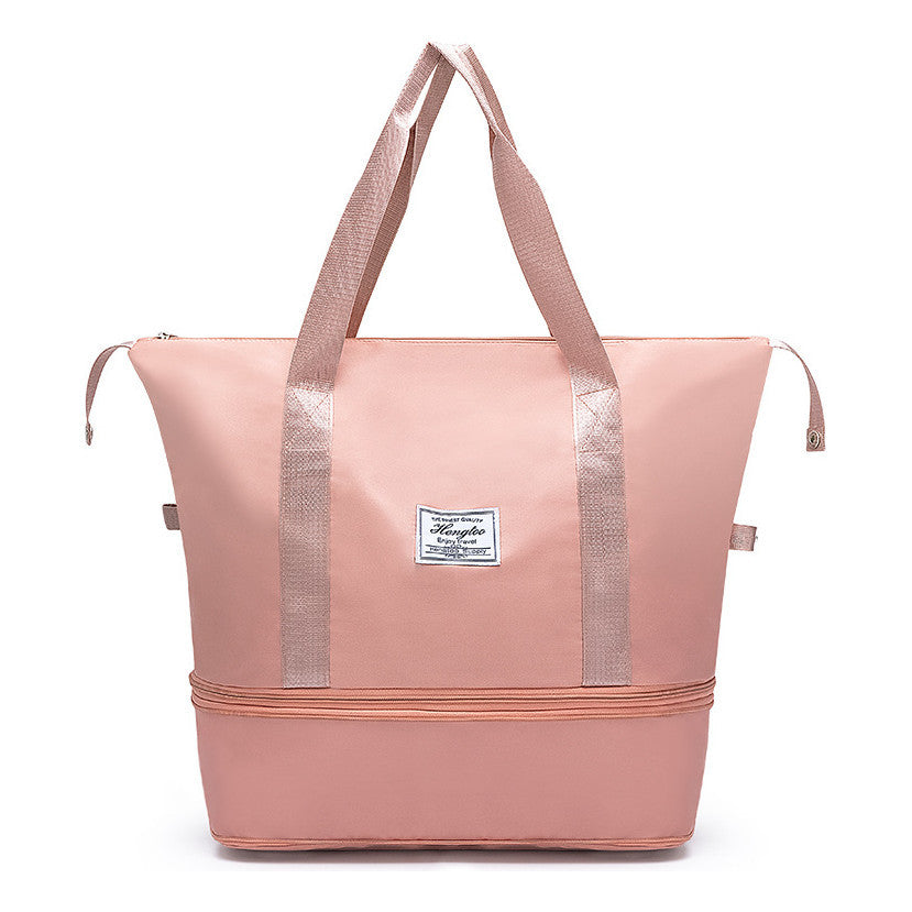 Travel Bag With Large Capacity, Foldable Storage Bag, Simple And Lightweight Fitness Bag, Shoulder Bag