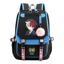 My Heroes Academy Usb Youth Student Backpack For Boys And Girls, Casual Woven Strap Flip Back Backpack