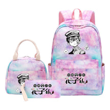 Ground Bound Youth Huazijun Student Girls School Bag Lunch Bag Three Piece Set Backpack Set