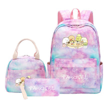 Corner Biology Student School Bag Lunch Bag Three Piece Set Backpack Set