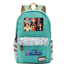 Anime Pirate Wang Lufei Printed Book Bag Fragmented Flower Leisure Backpack