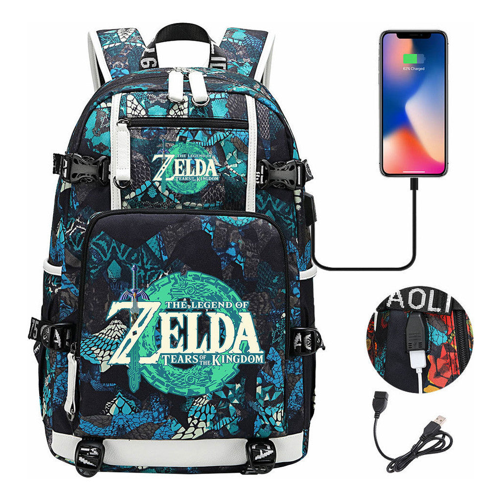 Printed Teenage Student Backpack For Men And Women's Leisure Travel Backpack