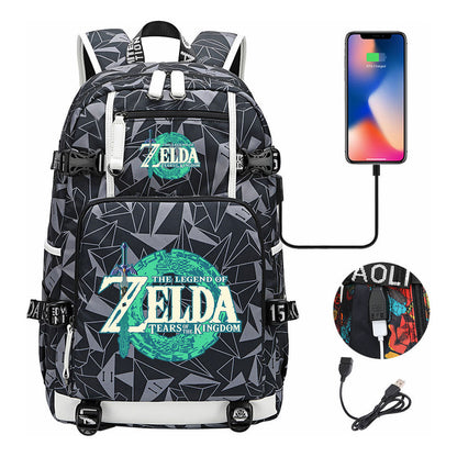 Printed Teenage Student Backpack For Men And Women's Leisure Travel Backpack