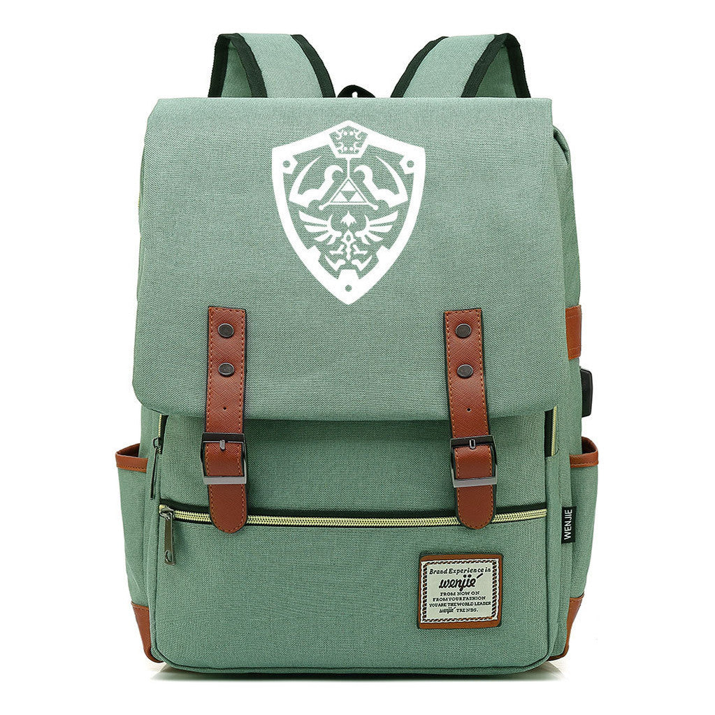 Game The Tear Seal Of The Kingdom Of Zelda Student Backpack Usb Men's And Women's Leisure Backpack