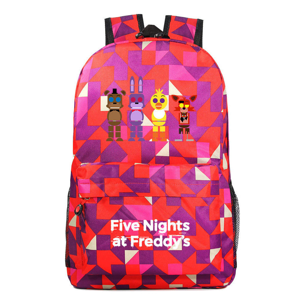 Fashion Toy Bear Game Fashion Starry Sky Youth Student Backpack Men's And Women's Leisure Backpack