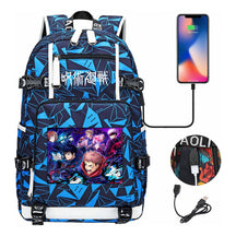 Printed Usb Youth Student Backpack Men And Women's Leisure Large Capacity Travel Backpack