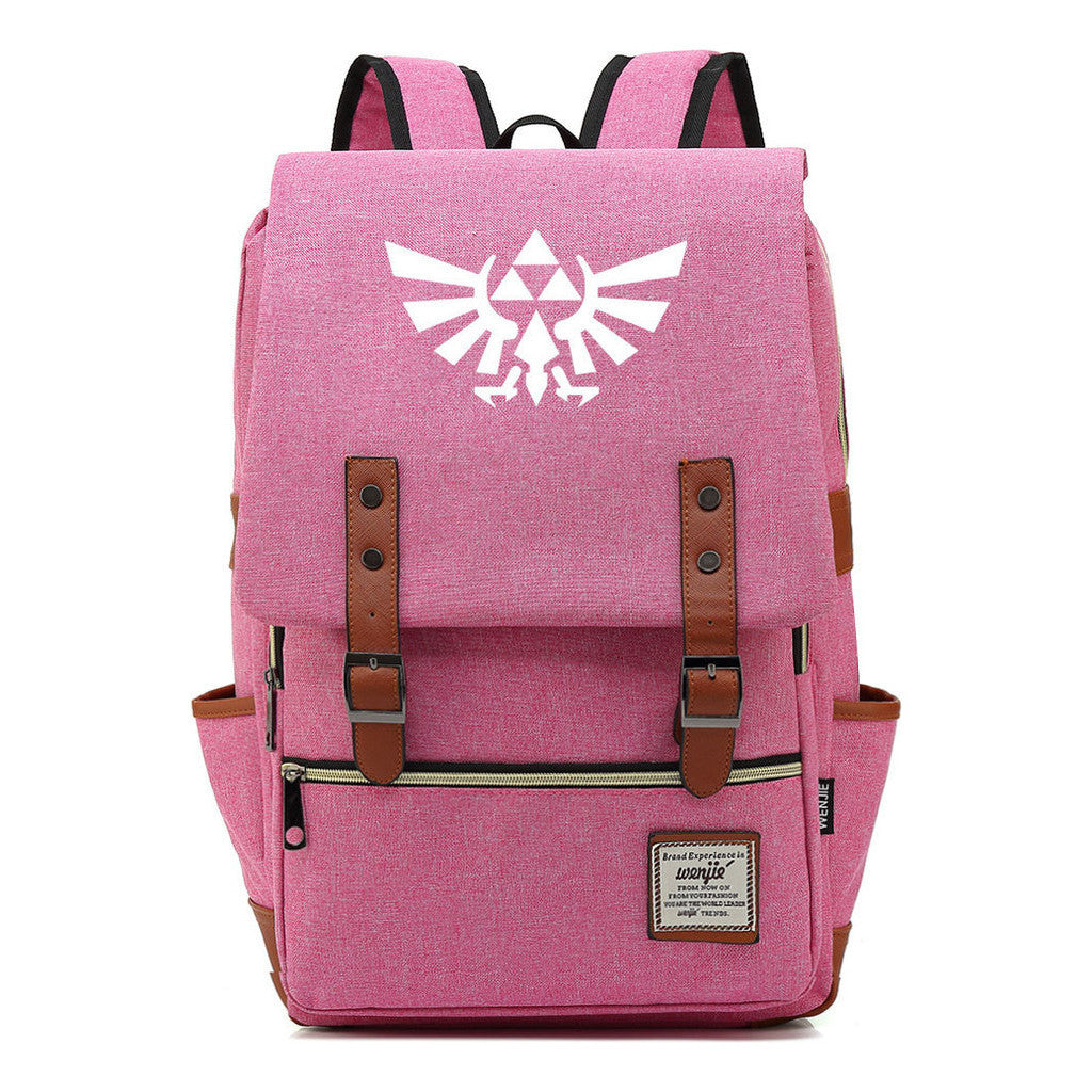Game Peripheral Zelda Printed Youth Student Backpack For Men And Women Casual Classic Backpack
