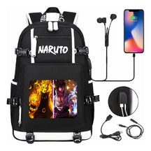 Naruto Usb Large Capacity Youth Student Backpack For Leisure Travel Backpack