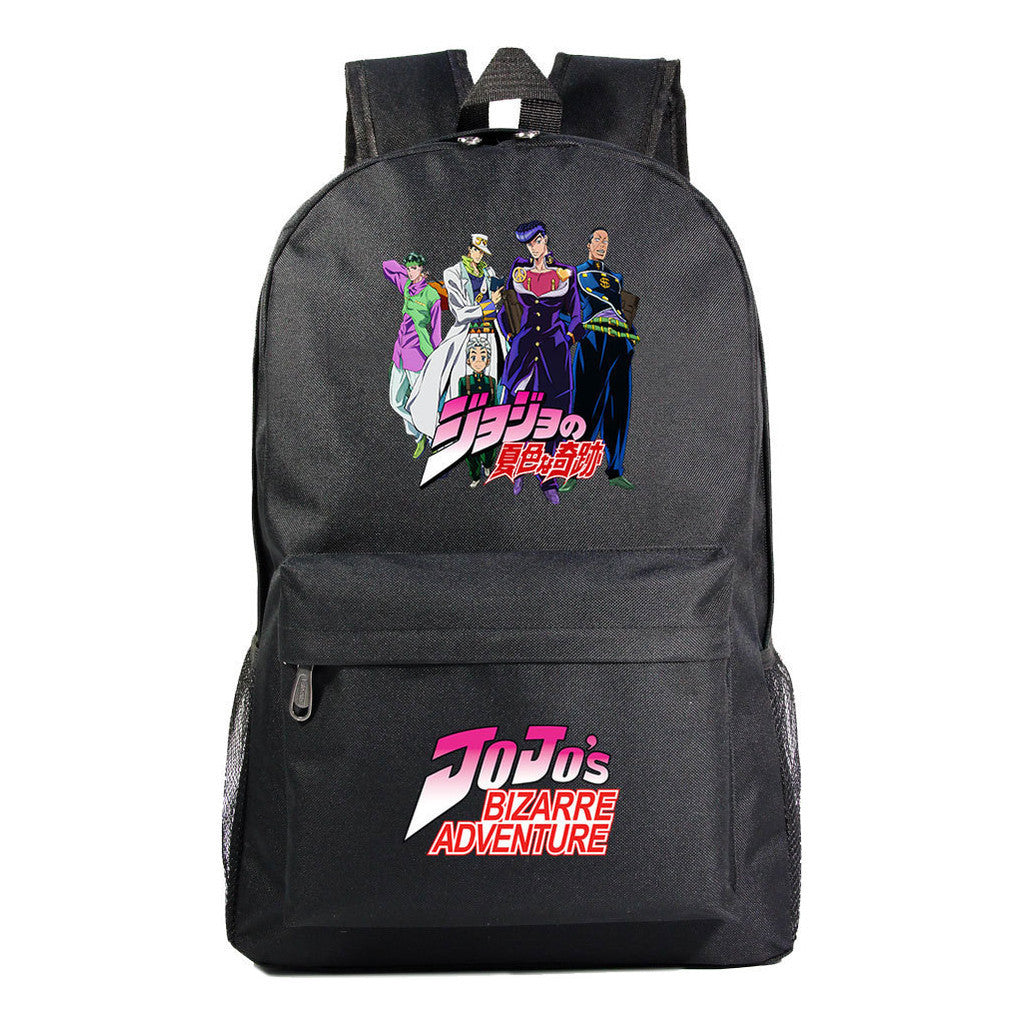 Cartoon Anime Jojo's Wonderful Adventure Print Student Backpack Casual Backpack