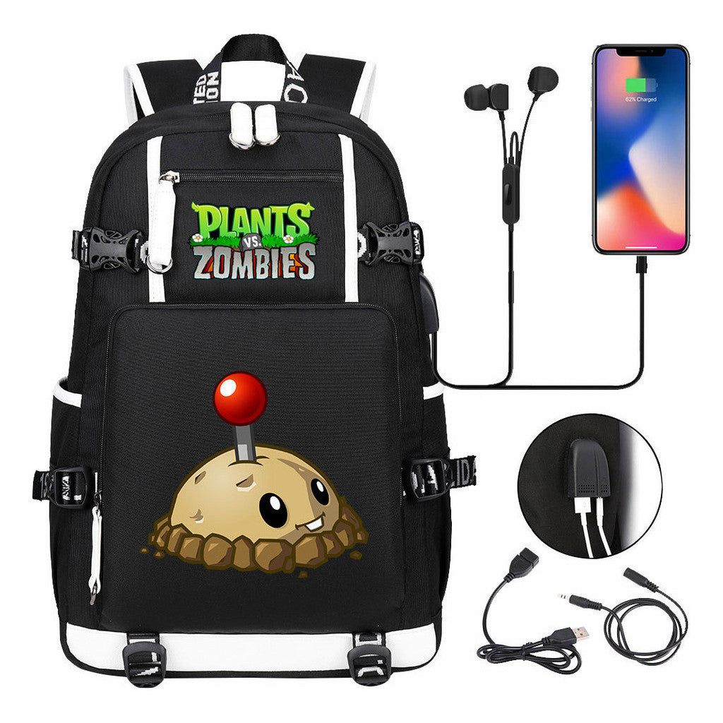 Game Battle Printed Usb Youth Student Backpack For Men And Women's Leisure Travel Backpack