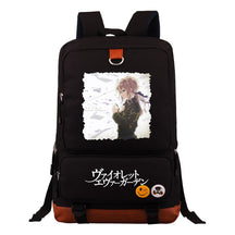 Violet Eternal Garden Printed Student School Bag Large Capacity Travel Bag Men's And Women's Backpack