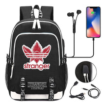 Strange Story Printed Usb Youth Student Backpack For Men And Women's Leisure Travel Backpack