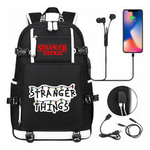Strange Story Printed Usb Youth Student Backpack For Men And Women's Leisure Travel Backpack