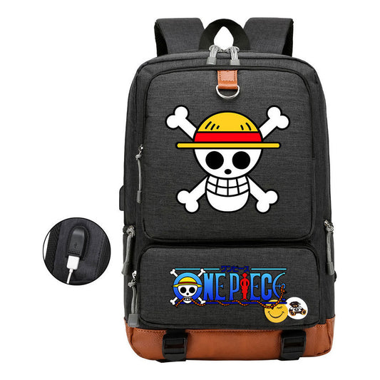 Printed Usb Youth Student Backpack For Leisure Travel Backpack