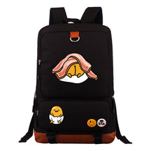 Cartoon Anime Lazy Egg Youth Student Backpack, Large Capacity Travel Bag, Boy's And Girl's Backpack
