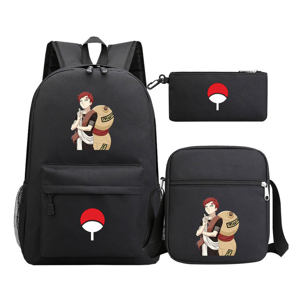 Naruto Starry Sky Youth School Bag Three Piece Set For Boys And Girls Backpack Set