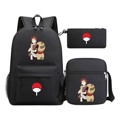 Naruto Starry Sky Youth School Bag Three Piece Set For Boys And Girls Backpack Set
