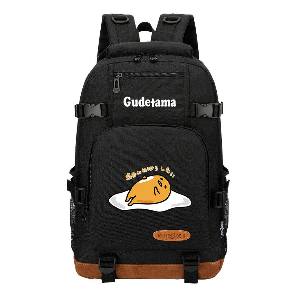 Lazy Teenage Student Backpack, Boys And Girls Backpack