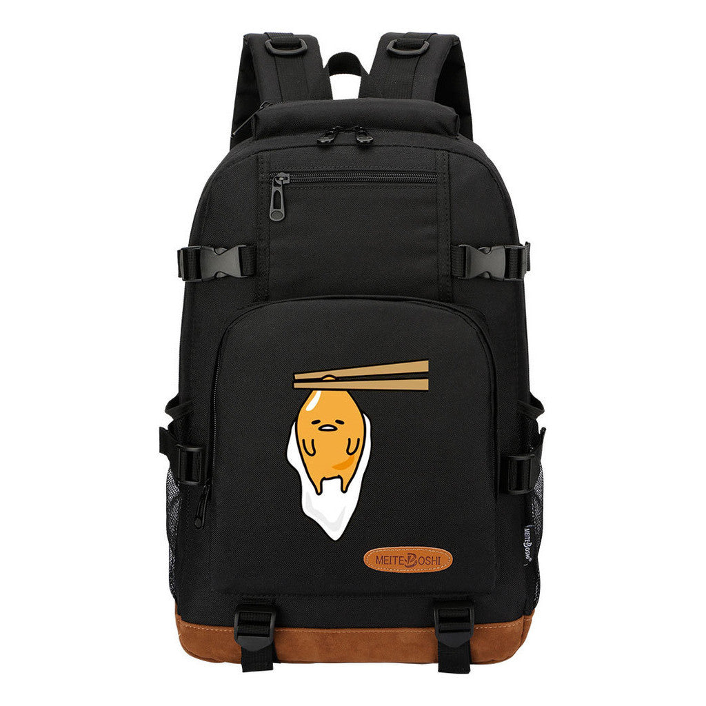 Lazy Teenage Student Backpack, Boys And Girls Backpack