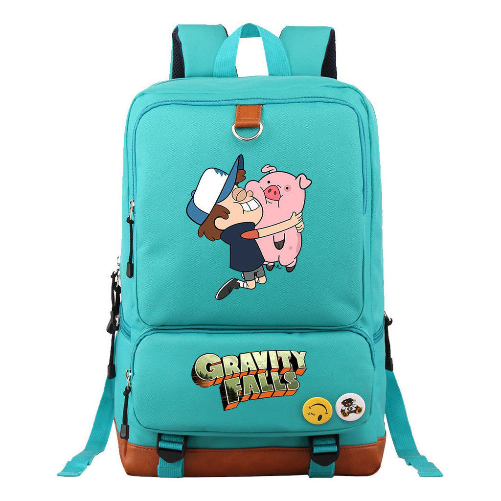 Strange Town Youth Student School Bag Large Capacity Travel Bag Men's And Women's Backpack