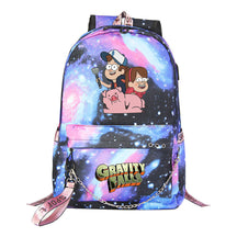 Cartoon Strange Town Youth Student School Bag Men's And Women's Leisure Travel Backpack