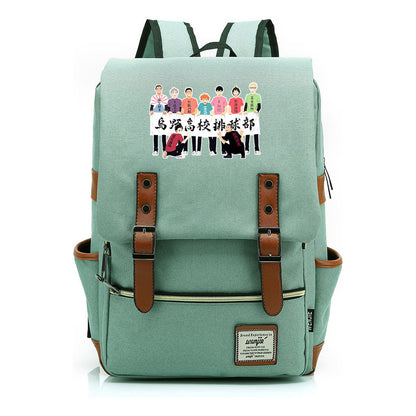 Volleyball Youth Printed Youth Student School Bag Men's And Women's Leisure Belt Buckle Classic Backpack
