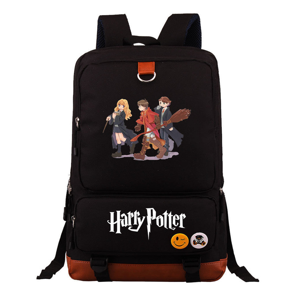 School Of Witchcraft And Wizardry Youth Student Backpack, Large Capacity Travel Bag, Men's And Women's Backpack
