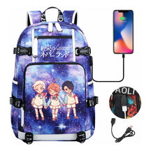 Promised Dream Island Usb Large Capacity Student Backpack Leisure Travel Backpack
