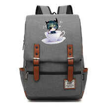 Black Deacon Youth Student School Bag Men's And Women's Leisure Belt Buckle Backpack