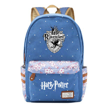 School Of Witchcraft And Wizardry Youth Student Backpack, Floral Canvas, Female Backpack