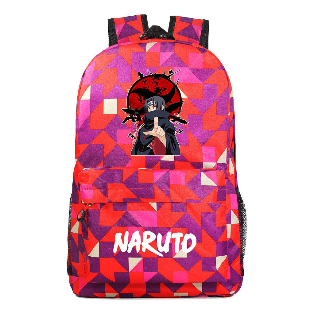 Cartoon Day Manga Naruto Starry Sky Print Simple Teen Student School Bag Men's And Women's Leisure Travel Backpack