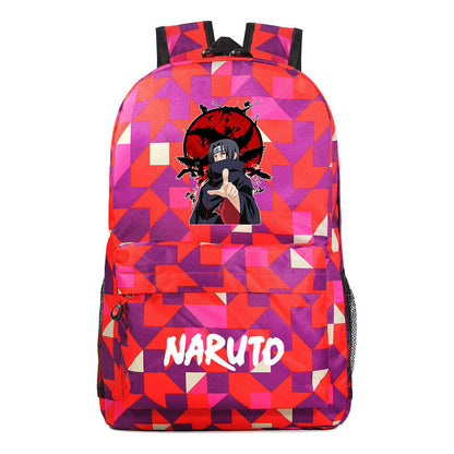 Cartoon Day Manga Naruto Starry Sky Print Simple Teen Student School Bag Men's And Women's Leisure Travel Backpack