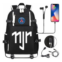 Football Star Neymar Printed Youth Student Backpack With Large Capacity