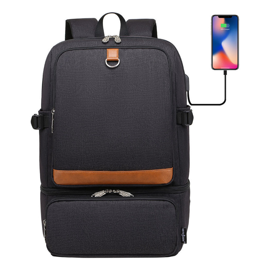 Printed Usb Youth Student School Bag Outdoor Picnic Insulation Bag Backpack
