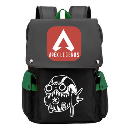 Apex Hero Print Usb Charging Head Youth School Bag Casual Backpack